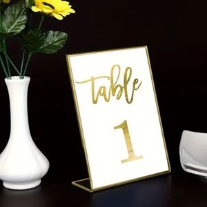 Acrylic table sign holder